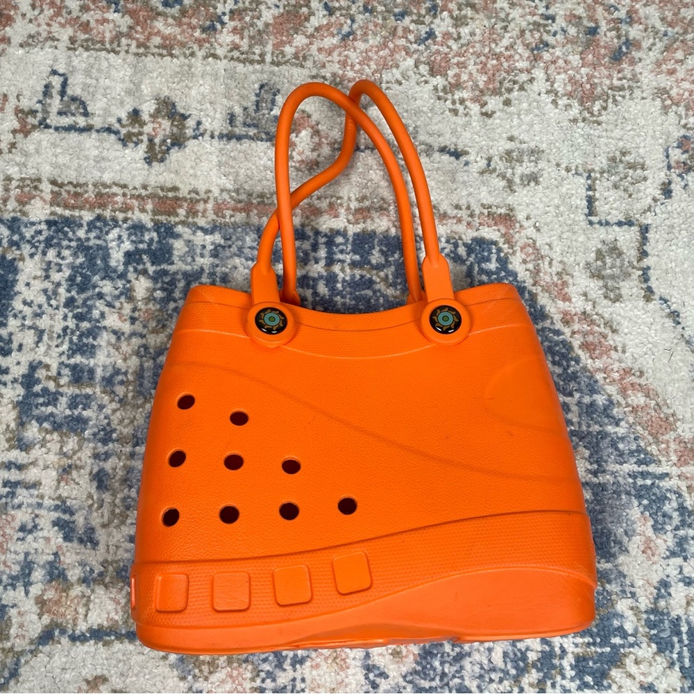 Vibrant Orange Designer Tote Bag